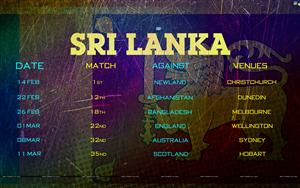 Sri Lanka ICC World Cup 2015 Schedule